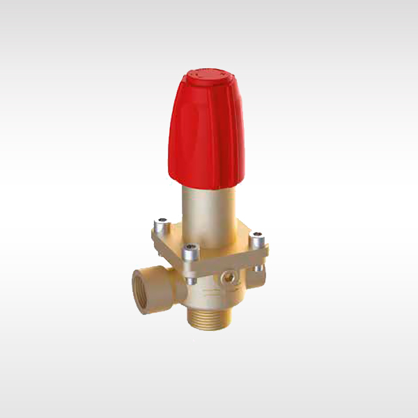 Brass manual diaphragm pressure relief valve with threaded fittings